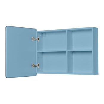 Svetlomodrá závesná/so zrkadlom kúpeľňová skrinka 80x58 cm Color Bath – Tom Tailor - Image 2