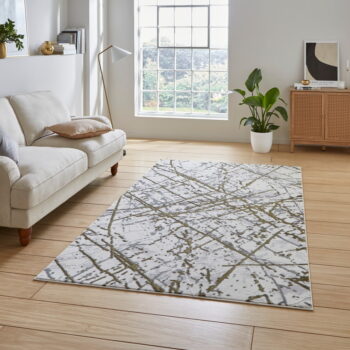 Koberec vo svetlosivo-zlatej farbe 160x230 cm Artemis – Think Rugs - Image 3