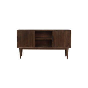 Tmavohnedá nízka komoda z masívneho dreva 150x80 cm Bitika – Light & Living – Obrázok 7