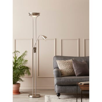 Stojacia lampa v striebornej farbe s kovovým tienidlom (výška  180 cm) Detroit – Markslöjd - Image 2