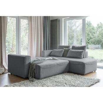Sivá rozkladacia rohová pohovka (variabilná) Homely Tommy – Miuform – Obrázok 10