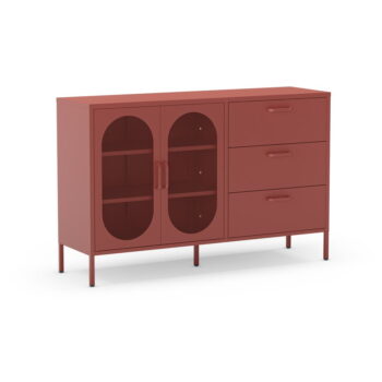 Komoda v tehlovej farbe 140x90 cm Diora – Marckeric - Image 3