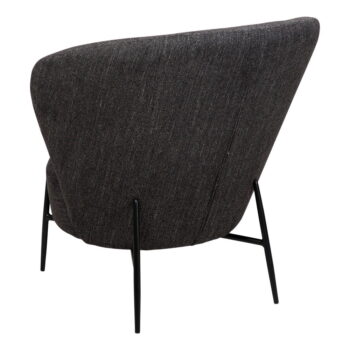 Antracitové kreslo z textílie buklé Orbit – DAN-FORM Denmark - Image 2