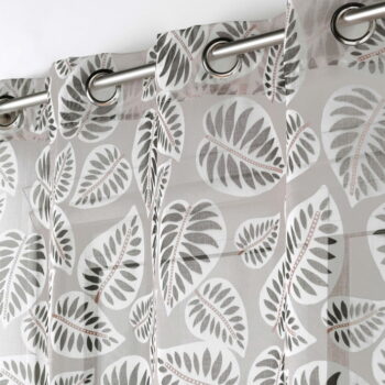 Čierno-béžová voálová záclona 140x240 cm Alma – douceur d'intérieur – Obrázok 2