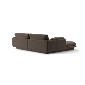 Hnedá rohová pohovka z textílie bouclé (pravý roh) Torino – Micadoni Home - Image 4