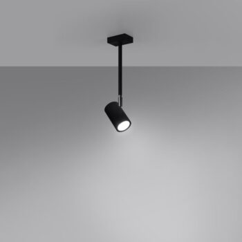 Čierne stropné svietidlo 10x6 cm Jones - Nice Lamps - Image 3