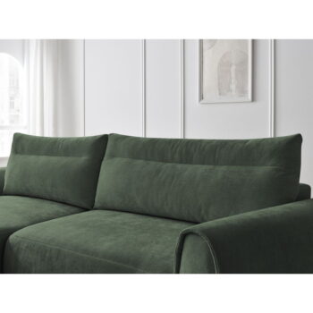 Tmavozelená rohová pohovka Aden – Bobochic Paris - Image 3
