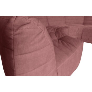 Svetloružová zamatová variabilná rohová pohovka Bag – WOOOD - Image 7