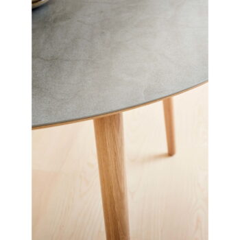 Okrúhly rozkladací jedálenský stôl s keramickou doskou ø 135 cm Meza – Hammel Furniture - Image 7