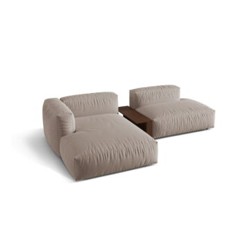 Béžová modulárna rohová pohovka (ľavý roh) Martina – Micadoni Home – Obrázok 3