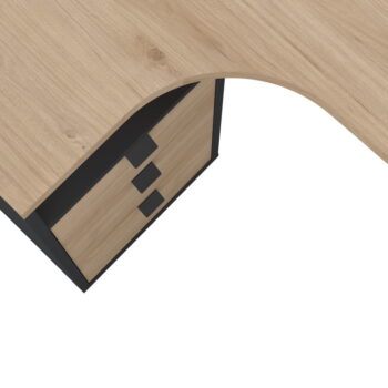 Pracovný stôl s doskou v dubovom dekore 100x150 cm Sign – Tvilum - Image 9