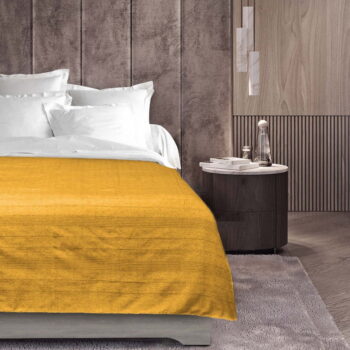 Žltý pléd 220x240 cm Lucile – douceur d'intérieur – Obrázok 3
