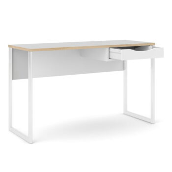 Biely pracovný stôl Tvilum Function Plus, 130 x 48 cm – Obrázok 2