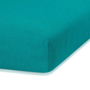 Napínacia froté plachta v tmavozelenej a modrej farbe 120x200 cm Ruby – AmeliaHome - Image 2