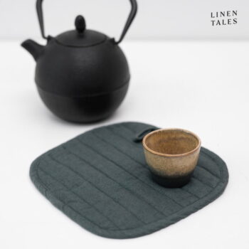 Ľanová chňapka Forest Green – Linen Tales - Image 3