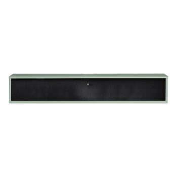 Svetlozeleno-čierny TV stolík 133x22 cm Mistral – Hammel Furniture