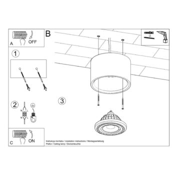 Sivé bodové svietidlo ø 14 cm Spattio - Nice Lamps - Image 8