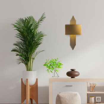 Nástenné svietidlo v zlatej farbe – Opviq lights - Image 5