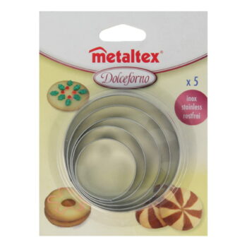 Sada 5 vykrajovadiel v tvare kruhu Metaltex Cookie Cutters - Image 2