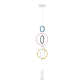 Závesné svietidlo s textilným tienidlom Single – Candellux Lighting - Image 2