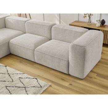 Béžová rohová pohovka z textílie buklé (ľavý roh) Zephyr – Bobochic Paris – Obrázok 11