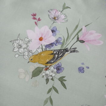 Svetlozelené obliečky na dvojlôžko 200x200 cm Songbird – Catherine Lansfield - Image 5