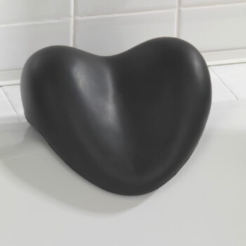 Čierna oporná podložka do vane Wenko Bath Pillow Black, 25 × 11 cm - Image 2