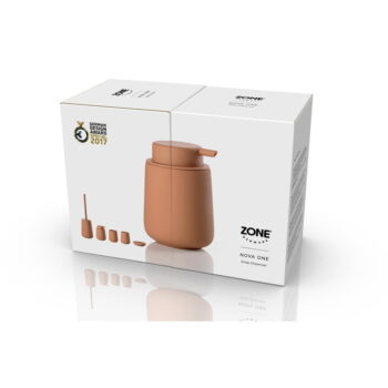 Oranžový kameninový dávkovač mydla 250 ml Nova One – Zone - Image 7