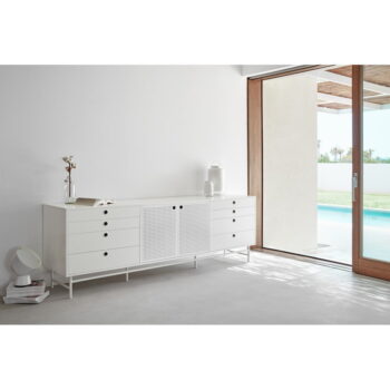 Biela komoda Teulat Punto, šírka 212 cm - Image 9