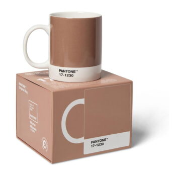 Svetlohnedý keramický hrnček 375 ml Mocha Mousse 17-1230 – Pantone - Image 2