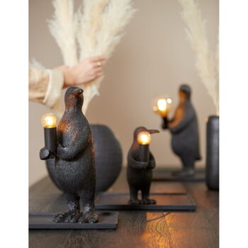 Čierna stolová lampa (výška 34 cm) Penguin - Light & Living - Image 2