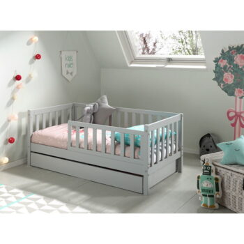 Sivá zásuvka pod detskú posteľ 70x140 cm Peuter – Vipack – Obrázok 5