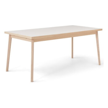 Rozkladací jedálenský stôl s bielou doskou Hammel Single 180 x 90 cm - Image 2
