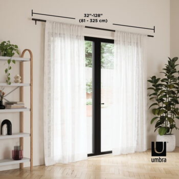 Oceľová roztiahnuteľná garniža 81 - 325 cm Zen - Umbra - Image 3