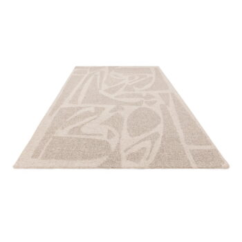 Krémovobiely ručne tkaný vlnený koberec 160x230 cm Loxley – Asiatic Carpets - Image 6