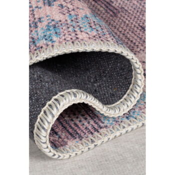 Modro-fialový umývateľný behúň s prímesou recyklovaných vlákien 60x230 cm Reid – Flair Rugs - Image 4
