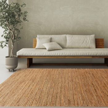 Ručne tkaný jutový koberec v prírodnej farbe 120x170 cm Oakley – Asiatic Carpets - Image 3