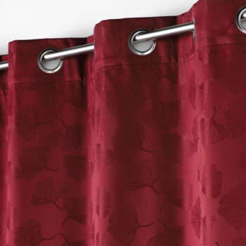 Vínový zatemňovací záves zo žakáru 140x260 cm Lunella – douceur d'intérieur - Image 2