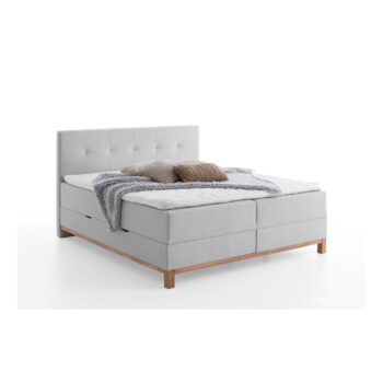 Svetlosivá boxspring posteľ s úložným priestorom 180x200 cm Catania - Meise Möbel - Image 6