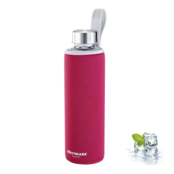 Červená cestovná antikoro-silikónová fľaša 550 ml Viva – Westmark - Image 3