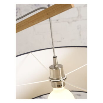 Stojacia lampa s tmavozeleným tienidlom a konštrukciou z bambusu Good&Mojo Montblanc - Image 3