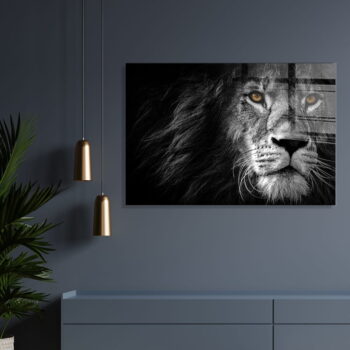 Sklenený obraz 70x50 cm Lion - Wallity – Obrázok 2