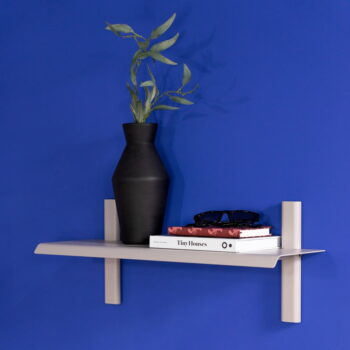 Sivo-béžová kovová polica 60 cm Hola – Spinder Design – Obrázok 4