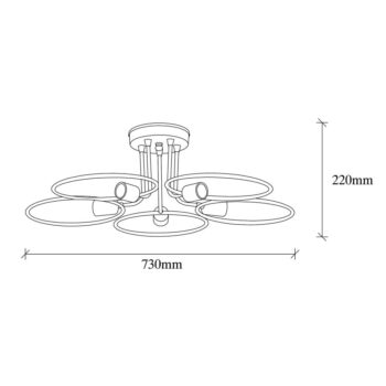 Čierne stropné svietidlo Circle – Opviq lights - Image 6