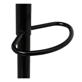 Čierne barové stoličky s nastaviteľnou výškou z imitácie kože v súprave 2 ks (výška sedadla 56,5 cm) – Casa Selección – Obrázok 4