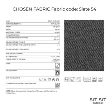 Tmavosivá záhradná modulárna pohovka 234 cm Salve – Sit Sit – Obrázok 9