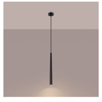 Čierne závesné svietidlo ø 8 cm Bliss – Nice Lamps - Image 5