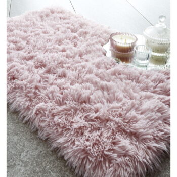 Ružová kúpeľňová predložka 80x50 cm Cuddly - Catherine Lansfield - Image 2