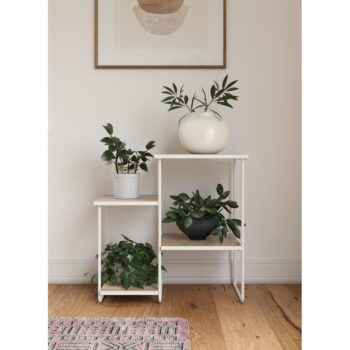 Konzolový stolík s doskou v dekore jaseňového dreva v bielo-prírodnej farbe 35x67 cm Dante – Støraa - Image 3