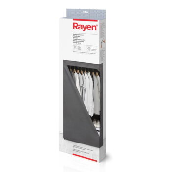 Sivá látková šatníková skriňa 79x155 cm – Rayen - Image 3
